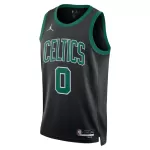 Men's Boston Celtics Tatum #0 Black Swingman Jersey - Statement Edition - thejerseys