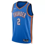Men's Oklahoma City Thunder Gilgeous-Alexander #2 Blue Swingman Jersey - Icon Edition - thejerseys