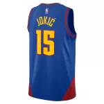 Men's Denver Nuggets Jokić #15 Blue Swingman Jersey - Statement Edition - thejerseys