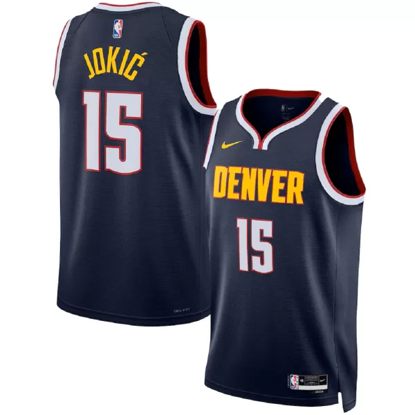 Men's Denver Nuggets Jokić #15 Navy Swingman Jersey - Icon Edition - thejerseys