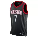 Men's Houston Rockets Durant #7 Black Swingman Jersey - Statement Edition - thejerseys