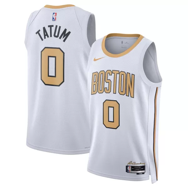 Men's Boston Celtics Tatum #0 White Swingman Jersey 2025/26 - City Edition - thejerseys