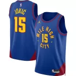 Men's Denver Nuggets Jokić #15 Blue Swingman Jersey - Statement Edition - thejerseys