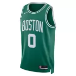 Men's Boston Celtics Tatum #0 Green Swingman Jersey - Icon Edition - thejerseys
