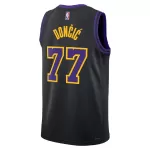 Men's Los Angeles Lakers Dončić #77 Black Swingman Jersey 2025/26 - City Edition - thejerseys