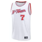 Men's Houston Rockets Durant #7 White Swingman Jersey 2025/26 - City Edition - thejerseys
