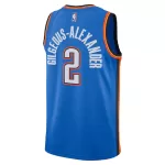 Men's Oklahoma City Thunder Gilgeous-Alexander #2 Blue Swingman Jersey - Icon Edition - thejerseys