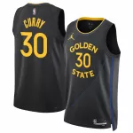 Men's Golden State Warriors Curry #30 Black Swingman Jersey - Statement Edition - thejerseys