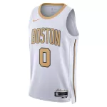 Men's Boston Celtics Tatum #0 White Swingman Jersey 2025/26 - City Edition - thejerseys