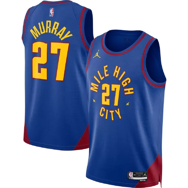 Men's Denver Nuggets Blue Swingman Jersey - Statement Edition - thejerseys