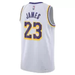 Men's Los Angeles Lakers James #23 White Swingman Jersey - Association Edition - thejerseys