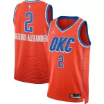 Men's Oklahoma City Thunder Gilgeous-Alexander #2 Red Swingman Jersey - Statement Edition - thejerseys