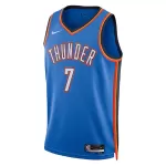 Men's Oklahoma City Thunder Holmgren #7 Blue Swingman Jersey - Icon Edition - thejerseys