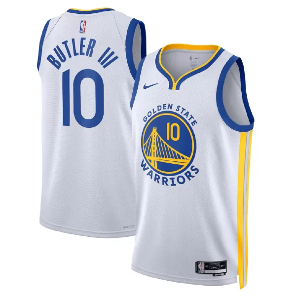 Men's Golden State Warriors Butler #10 White Swingman Jersey - Association Edition - thejerseys