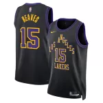 Men's Los Angeles Lakers Reaves #15 Black Swingman Jersey 2025/26 - City Edition - thejerseys