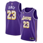 Men's Los Angeles Lakers James #23 Purple Swingman Jersey - Statement Edition - thejerseys