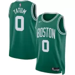 Men's Boston Celtics Tatum #0 Green Swingman Jersey - Icon Edition - thejerseys