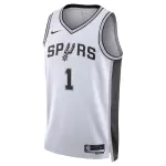 Men's San Antonio Spurs Wembanyama #1 White Swingman Jersey - Association Edition - thejerseys