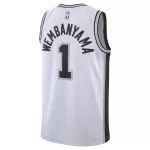 Men's San Antonio Spurs Wembanyama #1 White Swingman Jersey - Association Edition - thejerseys