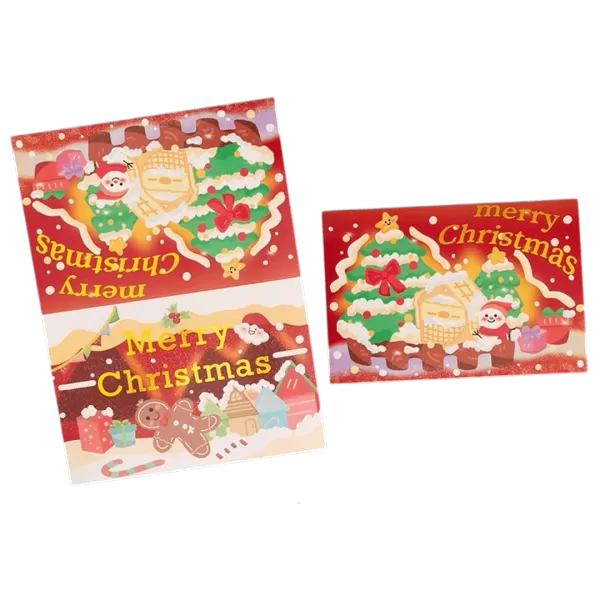 Custom Christmas Card – Gingerbread House – Personalized Message - thejerseys