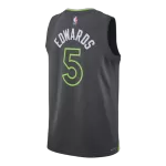 Men's Minnesota Timberwolves EDWAROS #5 Black Swingman Jersey 2026 - Statement Edition - thejerseys
