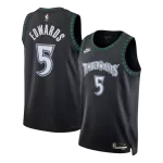 Men's Minnesota Timberwolves EDWAROS #5 Black Swingman Jersey 2026 - Classic Edition - thejerseys