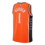 Men's Los Angeles Clippers Harden #1 Orange Swingman Jersey 2025/26 - City Edition - thejerseys