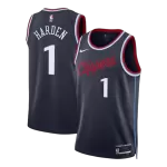Men's Los Angeles Clippers Harden #1 Navy Swingman Jersey 2025/26 - Icon Edition - thejerseys