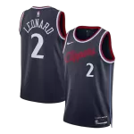 Men's Los Angeles Clippers Leonard #2 Navy Swingman Jersey 2025/26 - Icon Edition - thejerseys