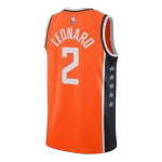 Men's Los Angeles Clippers Leonard #2 Orange Swingman Jersey 2025/26 - City Edition - thejerseys
