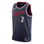Men's Los Angeles Clippers Leonard #2 Navy Swingman Jersey 2025/26 - Icon Edition - thejerseys