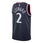 Men's Los Angeles Clippers Leonard #2 Navy Swingman Jersey 2025/26 - Icon Edition - thejerseys