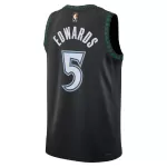 Men's Minnesota Timberwolves EDWAROS #5 Black Swingman Jersey 2026 - Classic Edition - thejerseys