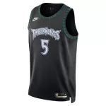 Men's Minnesota Timberwolves EDWAROS #5 Black Swingman Jersey 2026 - Classic Edition - thejerseys