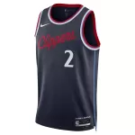Men's Los Angeles Clippers Leonard #2 Navy Swingman Jersey 2025/26 - Icon Edition - thejerseys