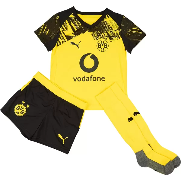 Kids Borussia Dortmund Home Jersey Full Kit 2025/26 - thejerseys