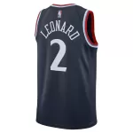 Men's Los Angeles Clippers Leonard #2 Navy Swingman Jersey 2025/26 - Icon Edition - thejerseys
