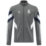 Real Madrid Windbreaker Jacket Gray 2025/26 - thejerseys