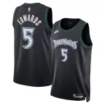 Men's Minnesota Timberwolves EDWAROS #5 Black Swingman Jersey 2026 - Classic Edition - thejerseys