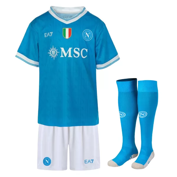 Kids Napoli Home Jersey Full Kit 2025/26 - thejerseys