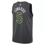 Men's Minnesota Timberwolves EDWAROS #5 Black Swingman Jersey 2026 - Statement Edition - thejerseys