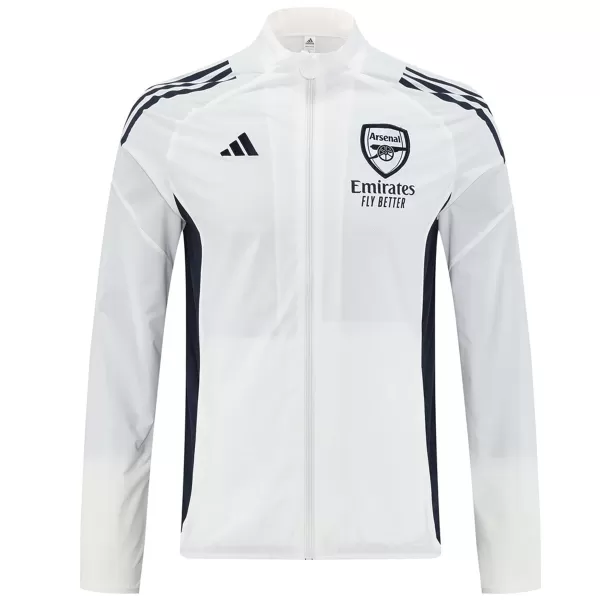 Arsenal Windbreaker Jacket White 2025/26 - thejerseys