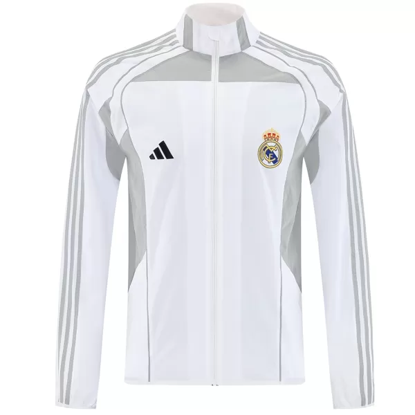 Real Madrid Windbreaker Jacket White 2025/26 - thejerseys