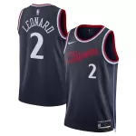 Men's Los Angeles Clippers Leonard #2 Navy Swingman Jersey 2025/26 - Icon Edition - thejerseys