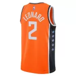 Men's Los Angeles Clippers Leonard #2 Orange Swingman Jersey 2025/26 - City Edition - thejerseys