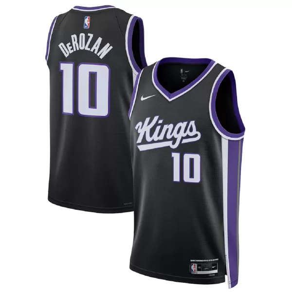 Men's Sacramento Kings DeMar DeRozan #10 Black Swingman Jersey - Icon Edition - thejerseys