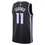 Men's Sacramento Kings Domantas Sabonis #11 Black Swingman Jersey - Icon Edition - thejerseys