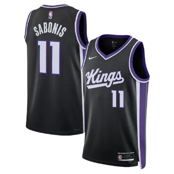 Men's Sacramento Kings Domantas Sabonis #11 Black Swingman Jersey - Icon Edition - thejerseys