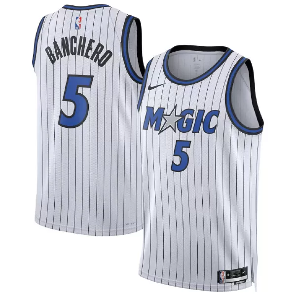 Men's Orlando Magic Paolo Banchero #5 White Swingman Jersey - Association Edition - thejerseys