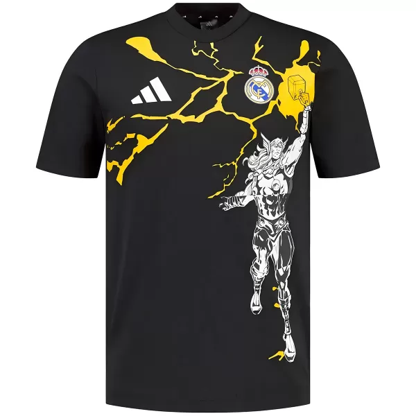 Real Madrid x Marvel T-Shirt 2025/26 Black - thejerseys